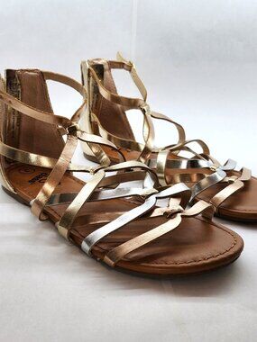 Metallic Gladiator style Sandals For Young & Petite Ladies